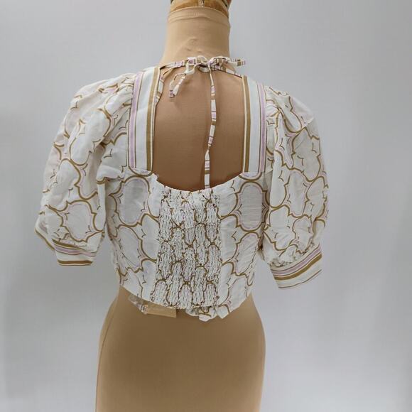 Suncoo Paris White Cropped blouse new with tags lutece blouse - Picture 10 of 15